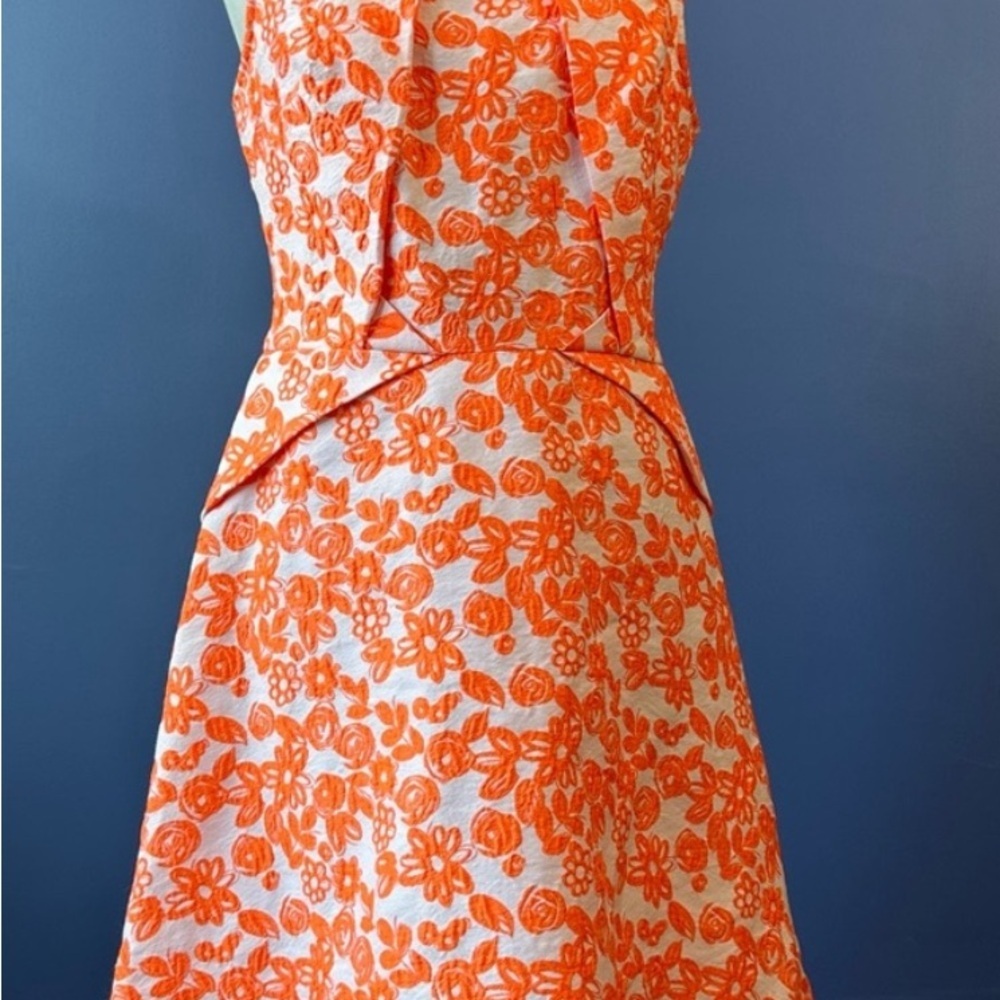 Betsey Johnson Orange Sleeveless Sundress Mini - Picture 4 of 12